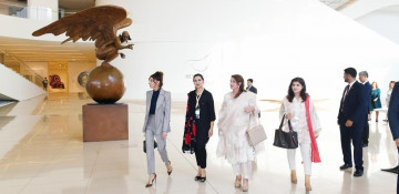 Azerbaijan's First VP meets wives of heads of state and gov’t, who attended 18th NAM Summit 
