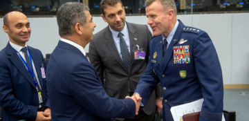 Azerbaijan`s defense minister attends NATO meeting