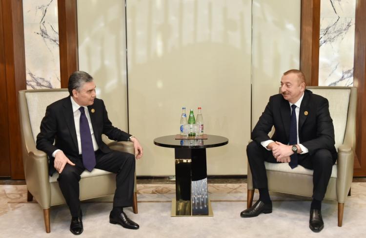 President Ilham Aliyev met with President of Turkmenistan Gurbangulu Berdimuhamedov