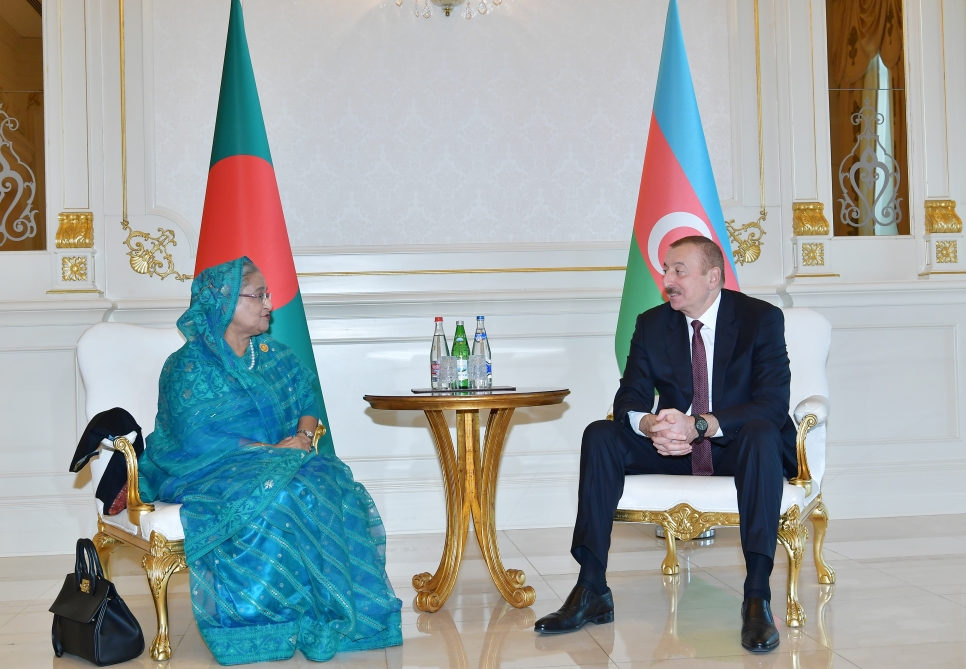 President Ilham Aliyev received Prime Minister of Bangladesh Sheikh Hasina