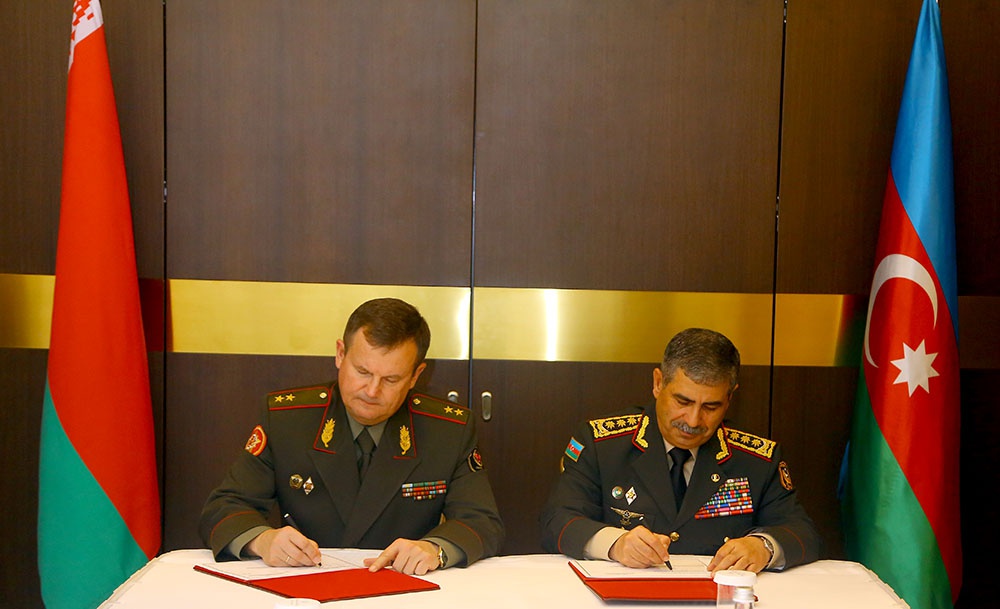 Azerbaijan, Belarus ink military co-op plan for 2020 