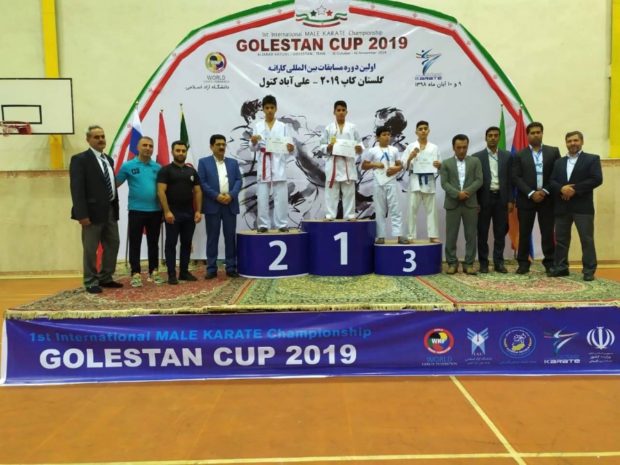 Azerbaijani karate fighters bring home ten medals from Iran