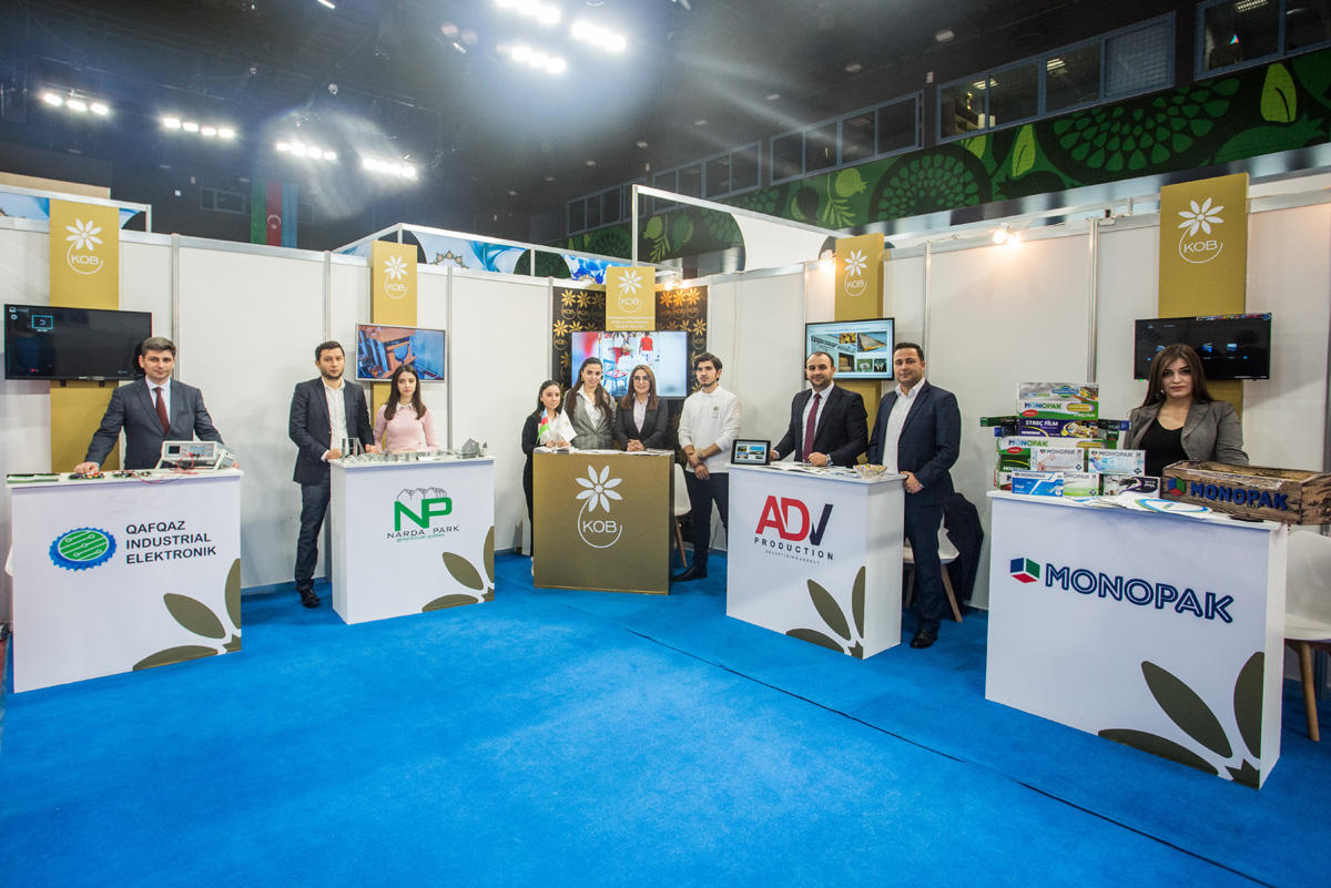 Azerbaijani entrepreneurs demonstrating products at 2nd International Industrial Exhibition in Baku 