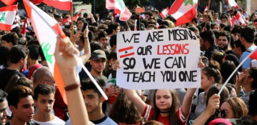 Students take to Lebanon streets as protests grow