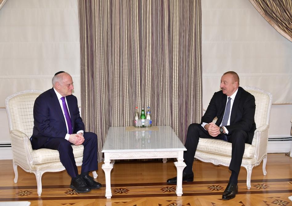 Azerbaijani president receives Executive Vice Chairman/CEO of Conference of Presidents of Major Jewish Organizations
