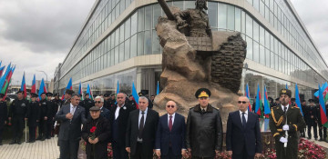 Monument to Azerbaijan’s National Hero Albert Agarunov opens in Baku
