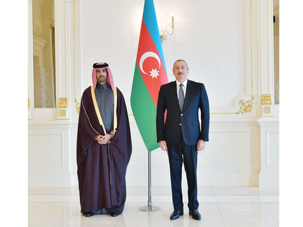 President Ilham Aliyev receives credentials of incoming Qatari ambassador