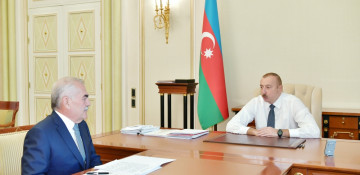 President Ilham Aliyev receives chairman of Supreme Assembly of Nakhchivan Autonomous Republic Vasif Talibov