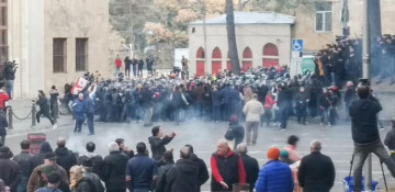 Special Forces used tear gas to disperse protesters in Tbilisi , 18 detained