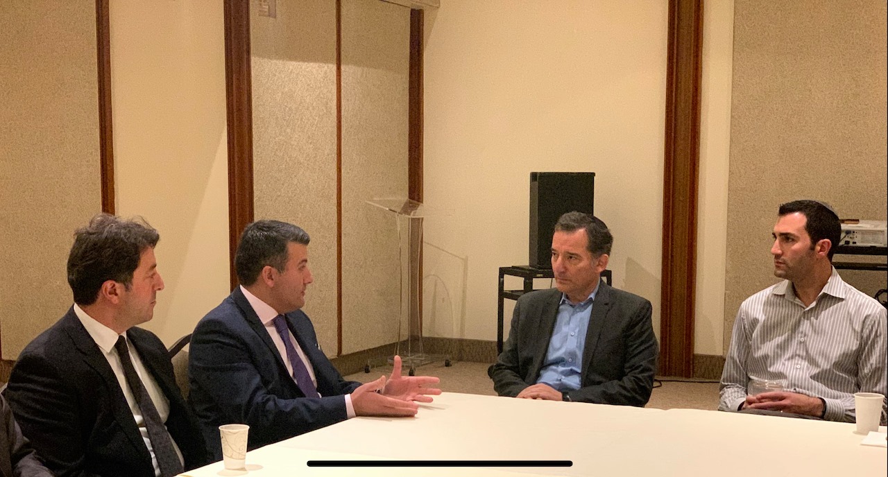 Delegation of Azerbaijani Community of Nagorno-Karabakh meets Rabbi David Wolpe of Sinai Temple in LA 