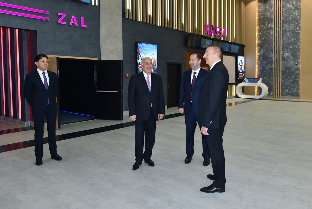 President Ilham Aliyev inaugurates new building of Nizami cinema in Sumgayit