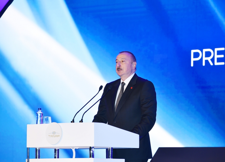 President Ilham Aliyev attends TANAP-Europe connection opening ceremony in Turkey’s Edirne