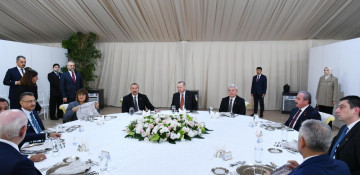 President Ilham Aliyev attends reception for participants of opening ceremony of TANAP-Europe connection