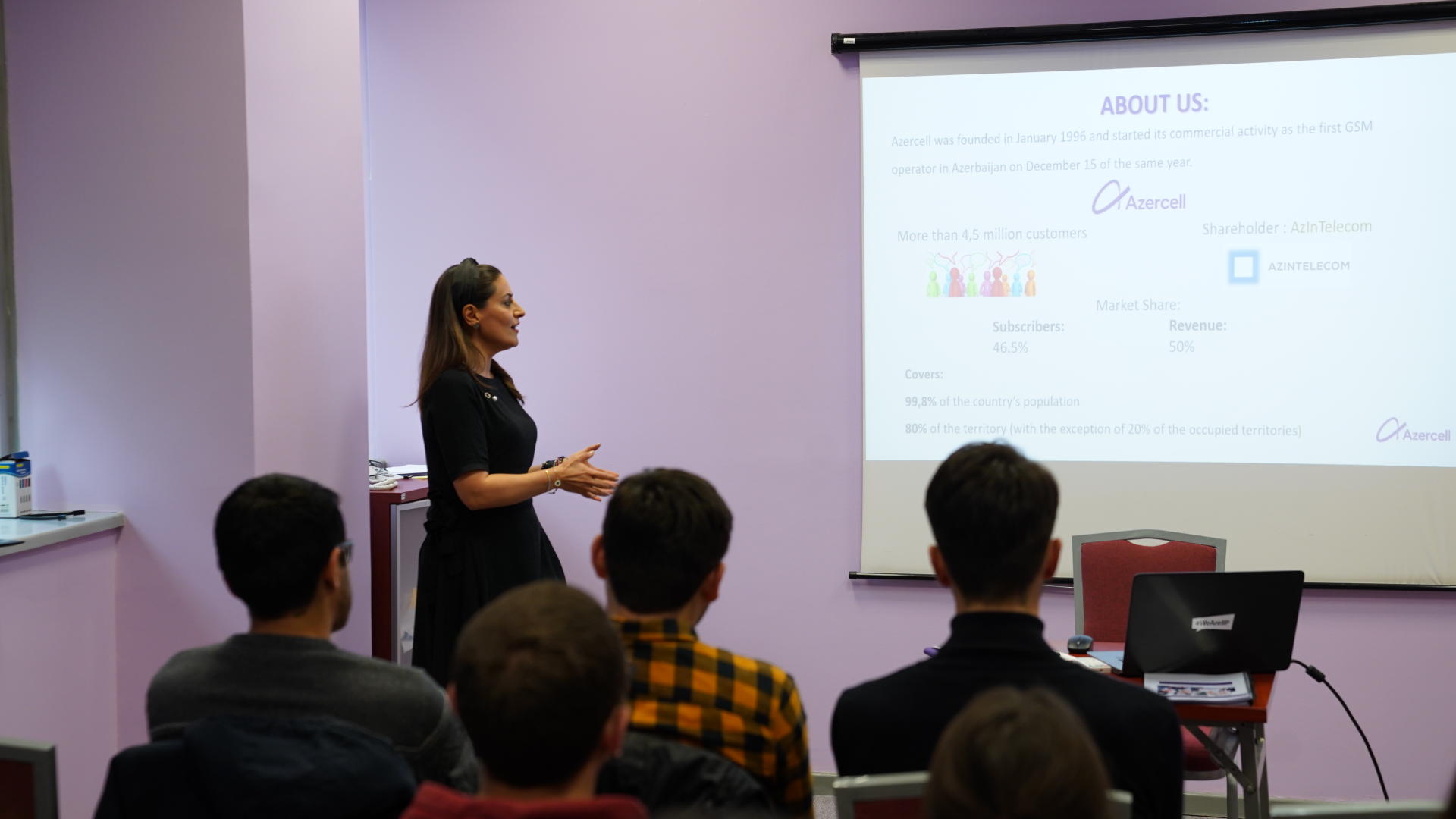 Participants of “Azerbaijan Business Case Competition” at Azercell 