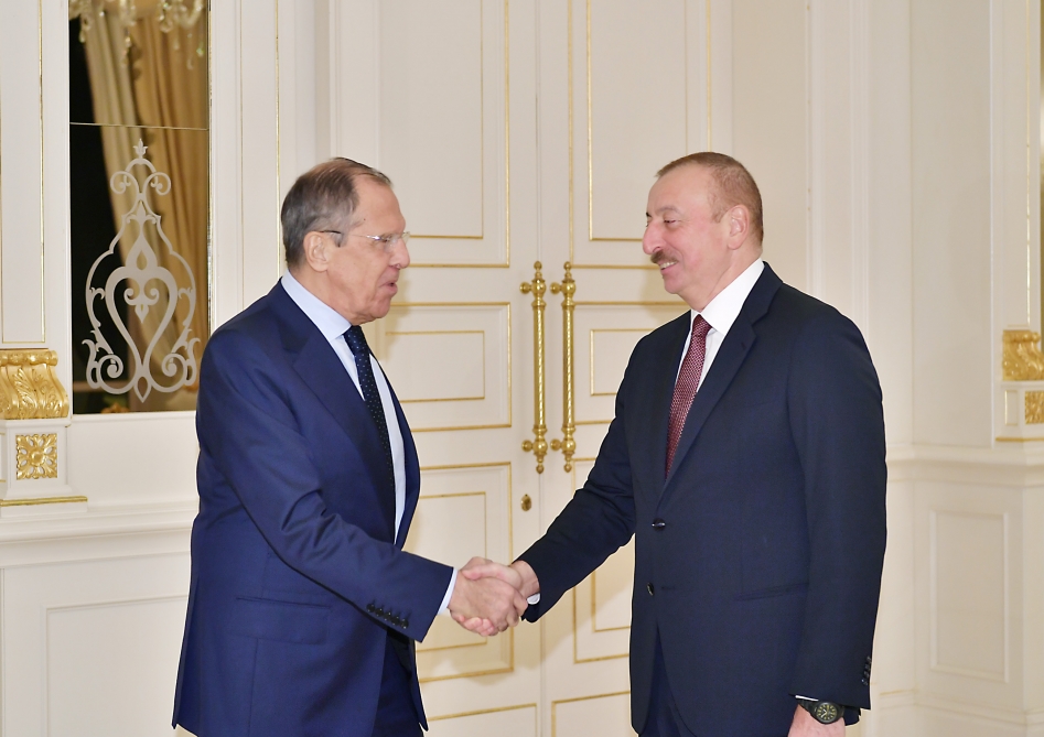 Azerbaijani president receives Russian foreign minister 