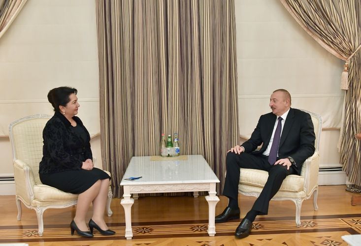 President Ilham Aliyev receives chairperson of Senate of Uzbek Oliy Majlis