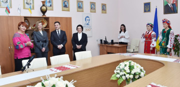 President Volodymyr Zelensky visits Ukrainian Cultural and Educational Center at Baku Slavic University