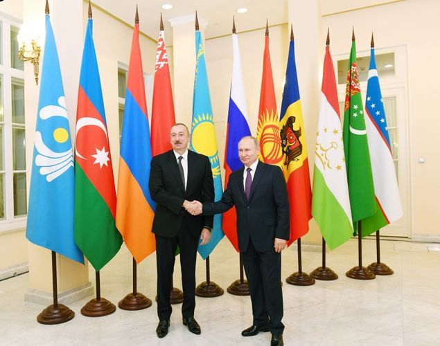 President Ilham Aliyev attended informal meeting of CIS heads of state in St. Petersburg