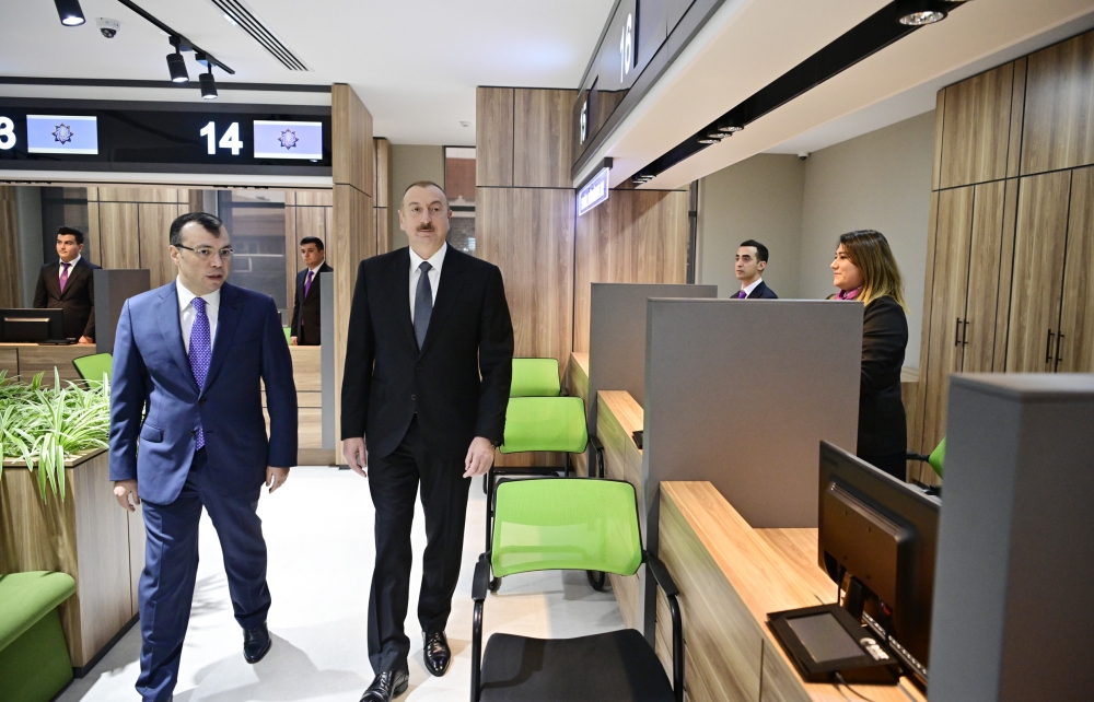President Ilham Aliyev attends opening of DOST center No2