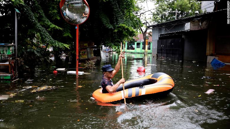 66 people now killed by flooding in Jakarta, more rain appears to be on the way