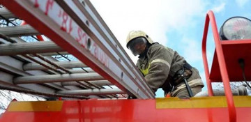 Lukoil's oil refinery takes fire in Russia