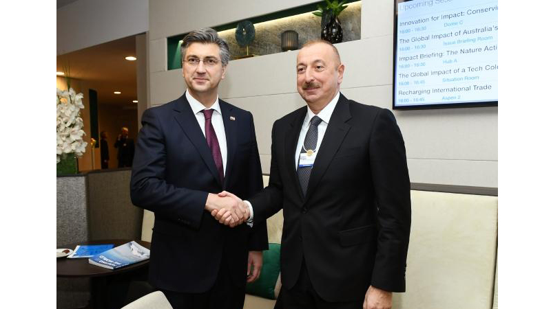 President Ilham Aliyev meets with Croatian PM