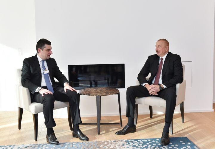 Azerbaijani President meets with Georgian Prime Minister in Davos