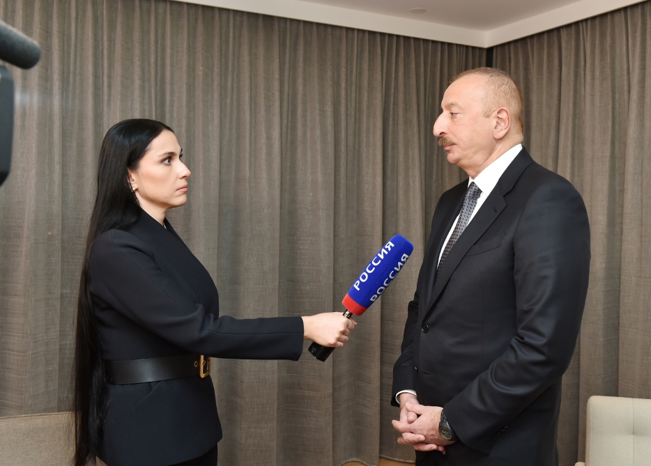President Ilham Aliyev`s interview to Rossiya-24 TV channel