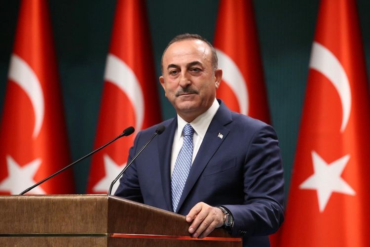 Turkish Foreign Minister Mevlut Cavusoglu arrives in Azerbaijan