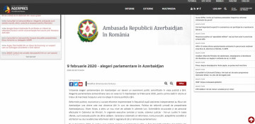 Romanian AGERPRES agency publishes article on parliamentary elections in Azerbaijan