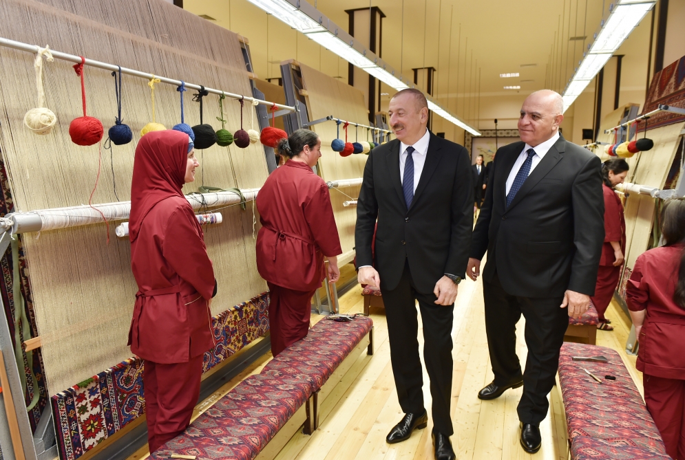 President Ilham Aliyev attends opening of Kurdamir branch of “Azerkhalcha” OJSC