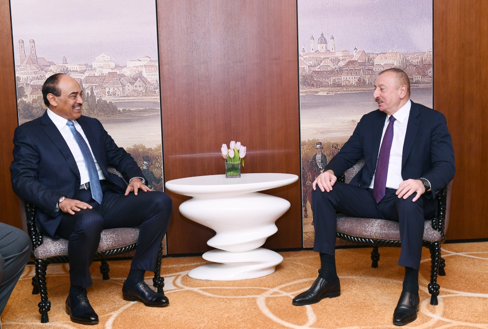 Azerbajiani president meets with Kuwaiti PM in Munich