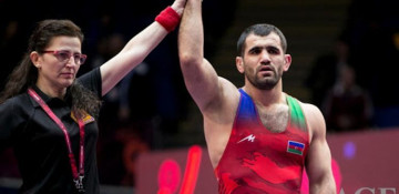 One more Azerbaijani wrestler wins victory over Armenian rival