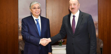 President Ilham Aliyev meets with President of Kazakhstan