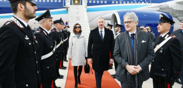 Azerbaijani President embarks on state visit to Italy