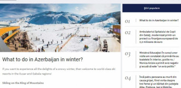 Romanian News24hours portal highlights Azerbaijan`s winter tourism potential
