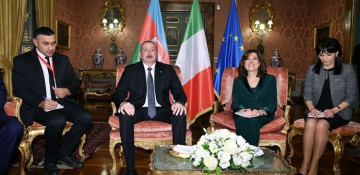 Azerbaijan’s President Ilham Aliyev meets with President of Italian Senate