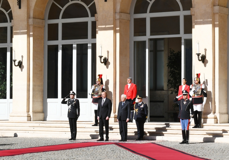 Official seeing-off ceremony held for President Ilham Aliyev in Rome