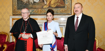 First Vice-President Mehriban Aliyeva awarded highest Papal Order of Knighthood in Vatican