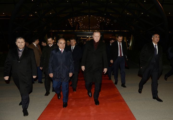 Turkish President Recep Tayyip Erdogan ends visit to Azerbaijan