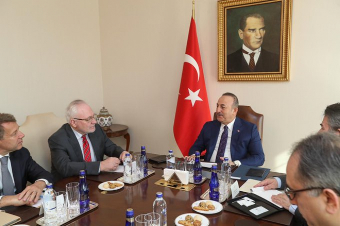  Turkish FM, OSCE MG co-chairs discuss Nagorno-Karabakh conflict 