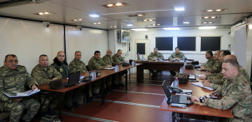 Azerbaijani defense minister visits foremost command post 