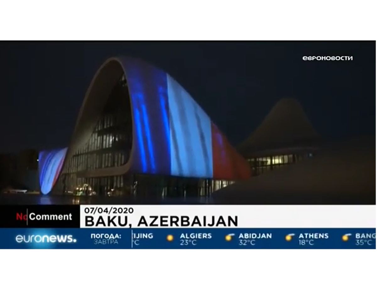 Euronews highlights solidarity of Heydar Aliyev Center with coronavirus-hit countries (VIDEO)