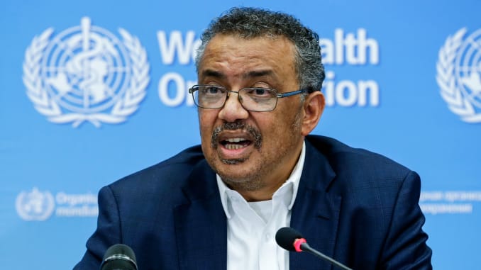 World Health Organization chief regrets U.S. decision to pull funding