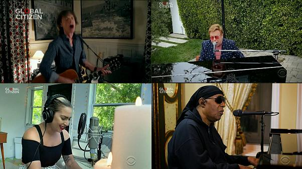 Gaga, McCartney, Elton John and more offer hope at COVID-19 concert - NO COMMENT