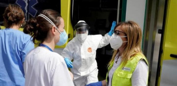 Spain coronavirus cases top 200,000 but infection rate falling 'a lot'