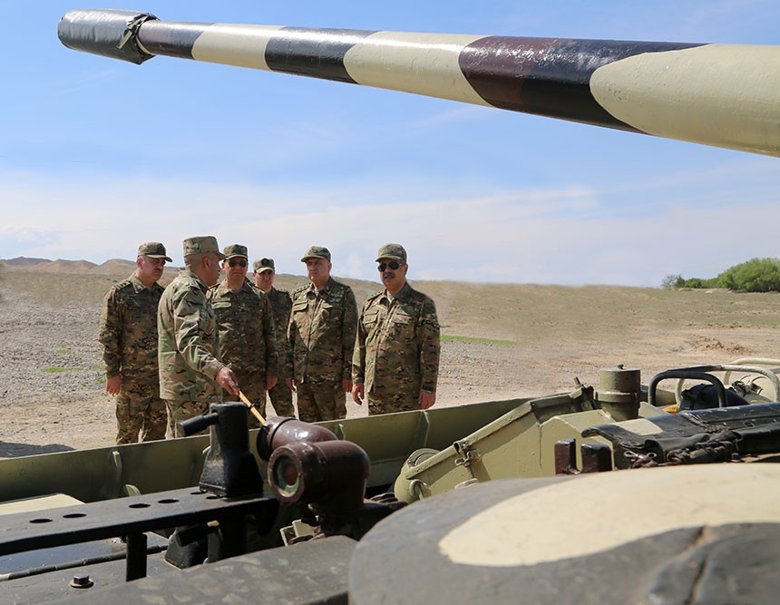 Azerbaijan checks combat capability of weapons, military equipment in foremost military units