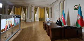 Azerbaijani, Moldovan presidents meet through videoconferencing