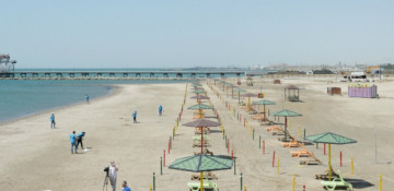 Exemplary public beach launched in Baku