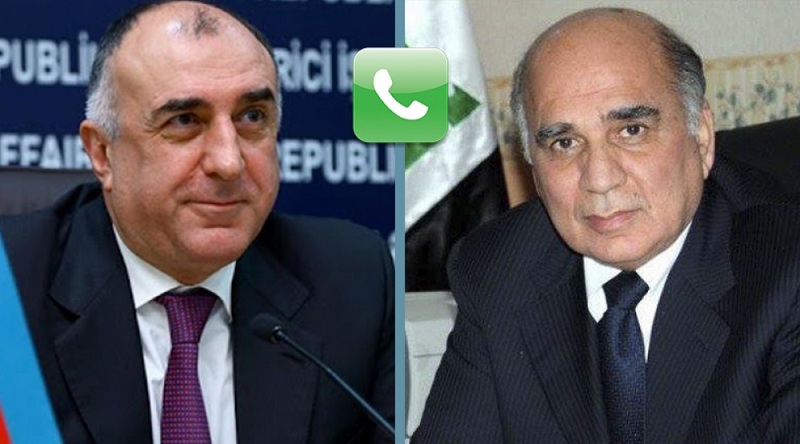 Azerbaijani, Iraqi FMs hold phone talk